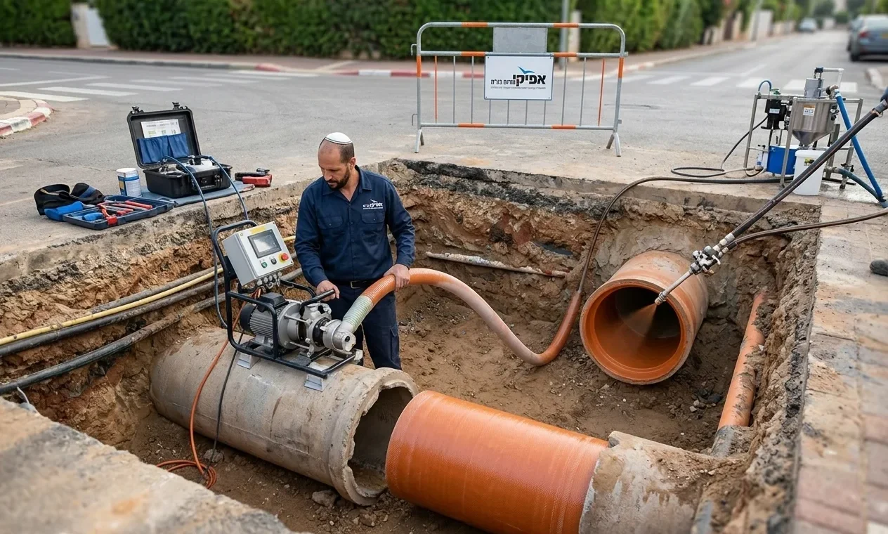 תיקון צנרת ללא הרס: השוואה בין שיטת השרוול (CIPP) להתזה אפוקסית